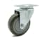 Service Caster 4 Inch Gray Polyurethane Wheel Swivel Top Plate Caster SCC-20S414-PPUB - alternate 1